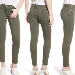 Paige Army Green Verdugo Ankle Jeans Sz 27